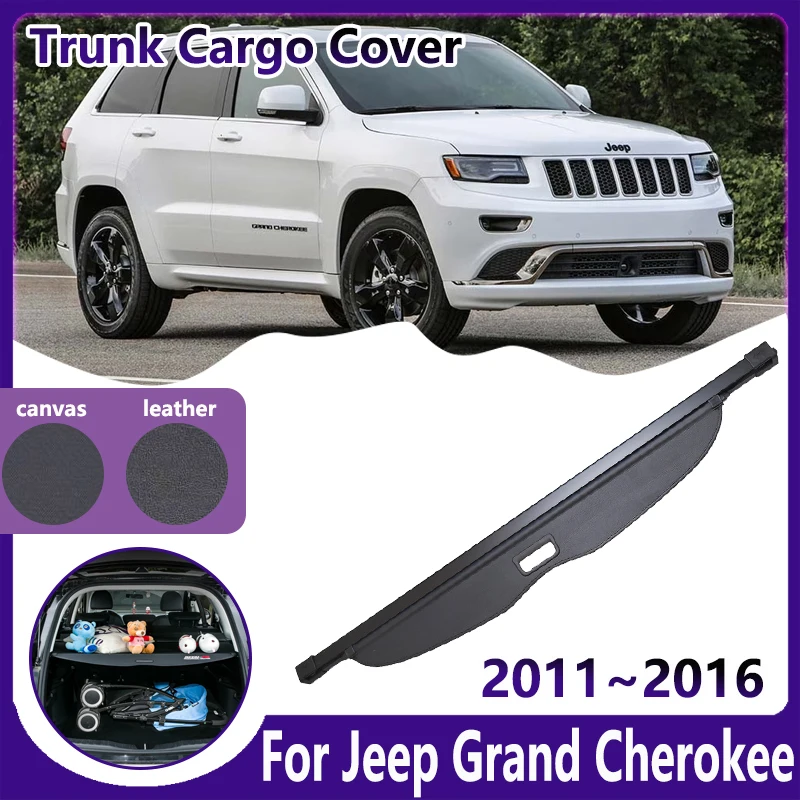 Rideau de coffre de voiture rétractable pour Jeep Grand TraffWK2, housses  de chargement, coffre de sécurité pour escalier arrière, accessoires de  confidentialité, 2011 ~ 2016 - AliExpress