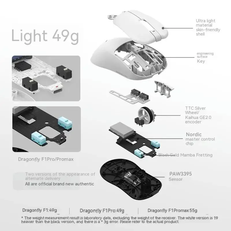 Vgn Dragonfly F1 Moba Pro Max Mouse With 4k Receiver Gaming 
