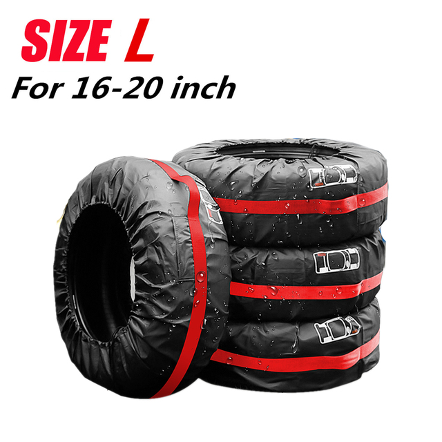 Universal Car Spare Tire Covers Case Tires Storage Bags Auto Wheel Tires Storage Bags Vehicle Tyre Waterproof Polyester Bag
