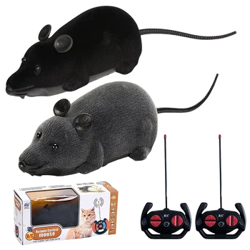 Remote-Controlled Rats Toy Battery Powered Robotic Mouse Cat Toy 4 Modes RC Mouse Cat Toy Pet Cats Supplies 1