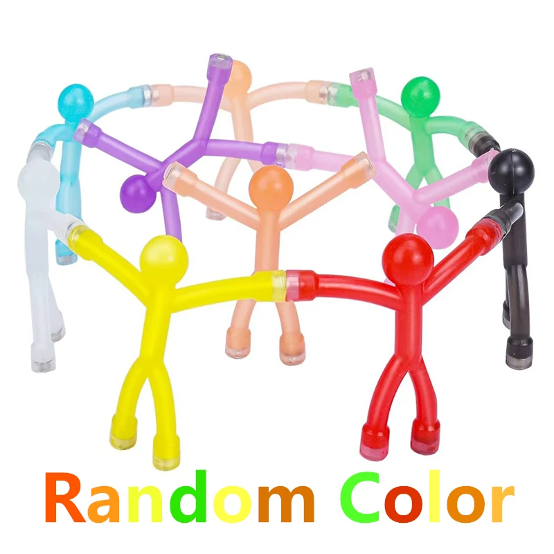 10 Stück bunte Kühlschrankmagnete, niedlicher Mini-Mann, flexible magnetische Aufklebermagnete, Menschen für Kühlschrank, DIY-Haken, Heimbüro-Dekoration