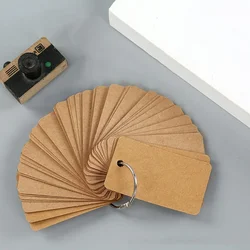 Colorful Loose-Leaf Memo Pads for Study and Office Notetaking - 50-Pack (Cow skin color)