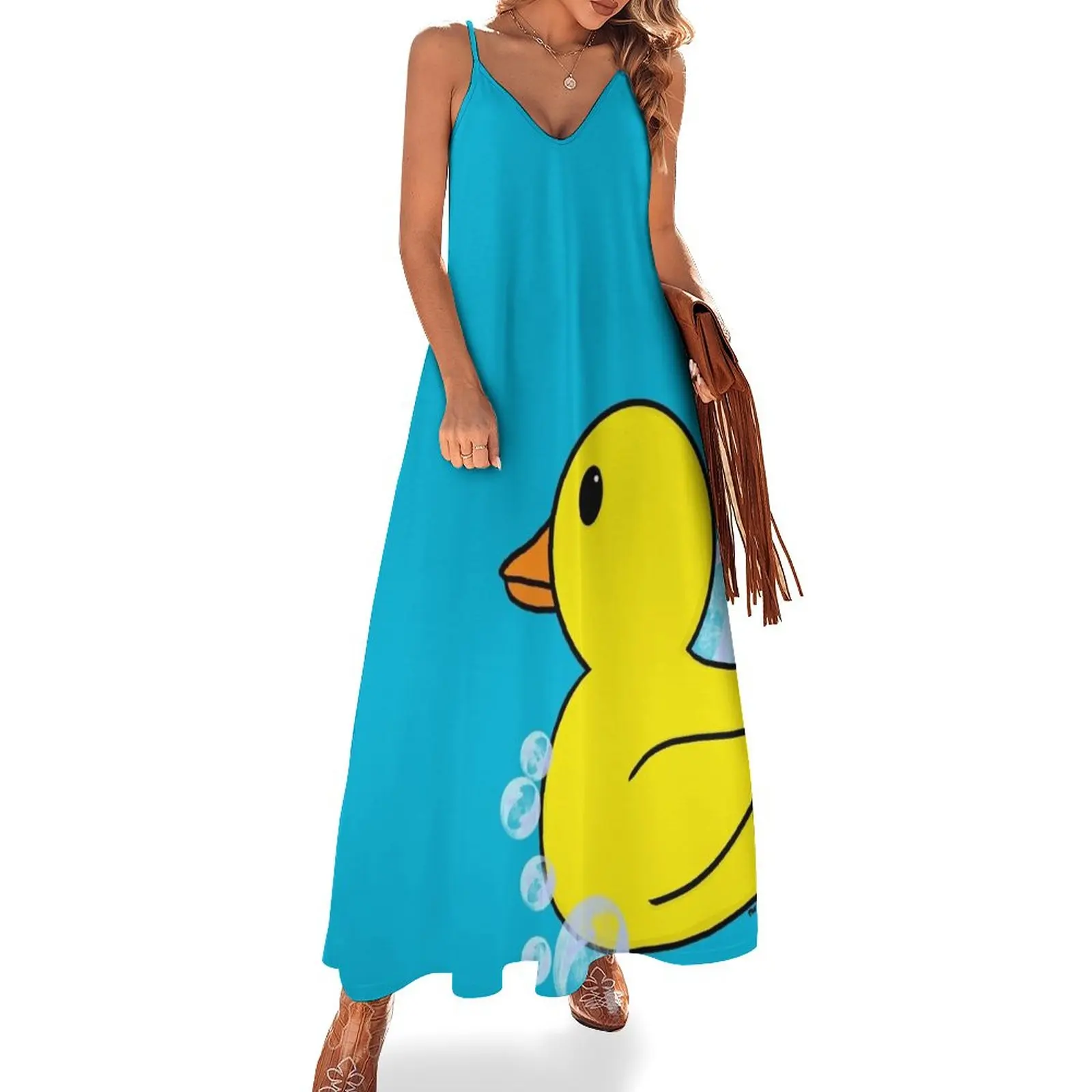 

New Gerald the Rubber Ducky Sleeveless Dress women dresses