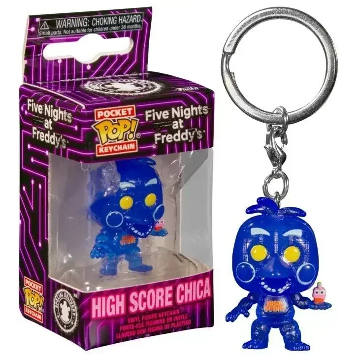 NEW Funko Pop VR Freddy Bonnie High Score Chica Balloon Foxy Freddy Toy Vinyl Figures Pocket Pop Keychain Collection Model Toys