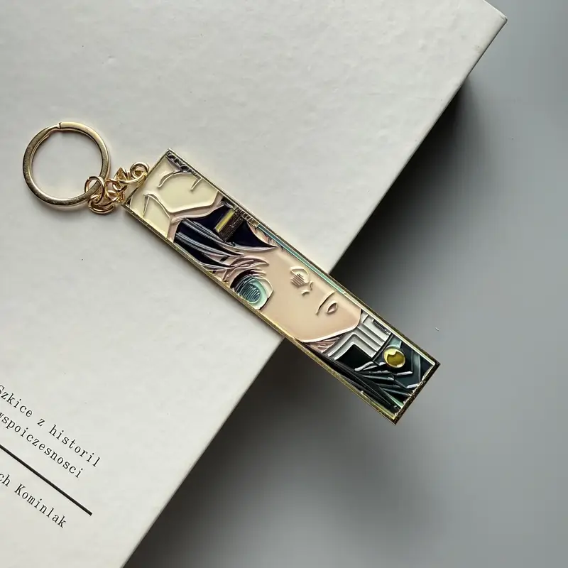 Anime Metal Hollow Out Keychains Bookmark Cute Jet Manga Fashion Bag Key Tag Jewelry Accessory Key Ring Holder Gift Anime - Image 33