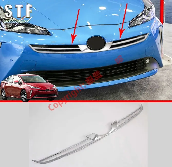 

ABS Chrome Front Grille Around Trim For Toyota Prius 2018 2019 2020 Car Accessories Stickers