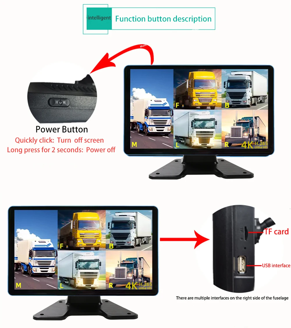 Ahd Car Surveillance Camera Vehicle Camera System Truck Vehicle Ahd