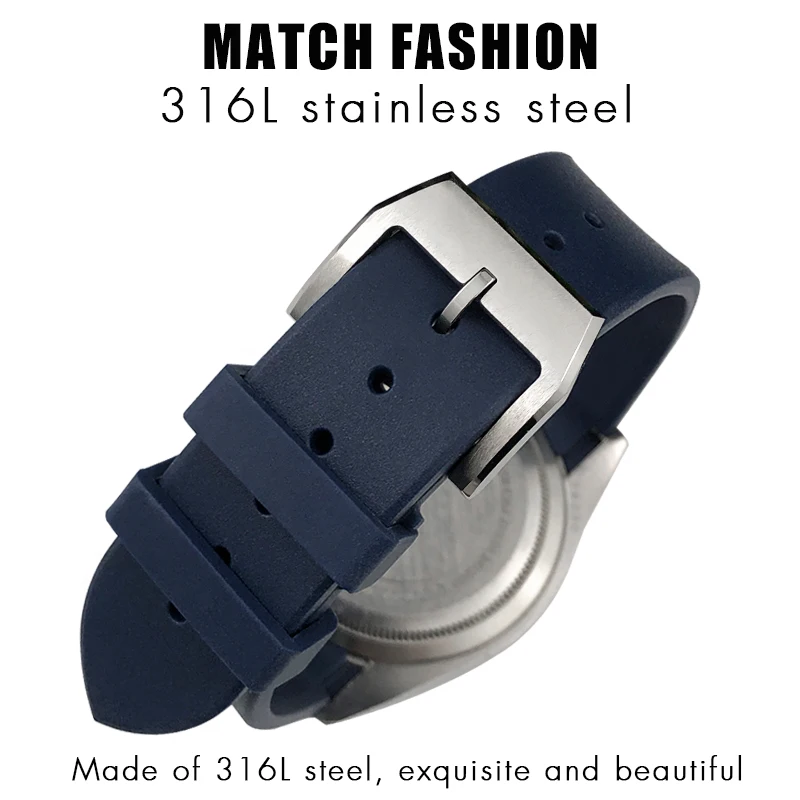 Cinturino in gomma 22mm 20mm cinturino in Silicone per Tudor