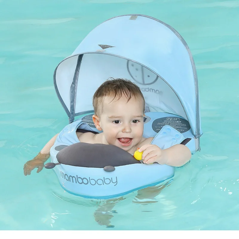Infant Kid Floater Baby Lying Swimming Float Mambobaby Non Inflatable Baby Waist Floater Swim Trainer Solid Infant Pool Float 4