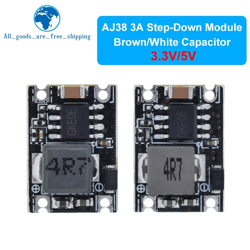 TZT DC-DC 벅 컨버터 스텝 전원 공급 장치 모듈, 자동차 오토바이 배터리용 전압 조정기, 5V-30V  3.3V 5V 3A, 1 개, 5 개, 10 개
