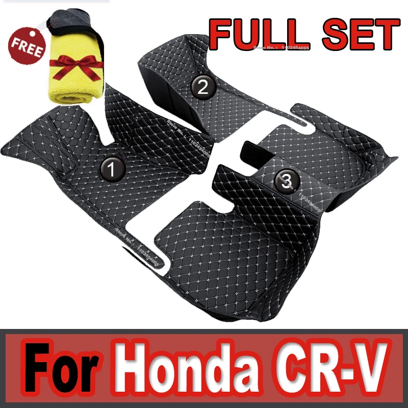 

LHD Car Floor Mats For Honda CR-V CRV 2016 2015 2014 2013 2012 Auto Accessories Carpets Custom Styling Parts Protector Covers