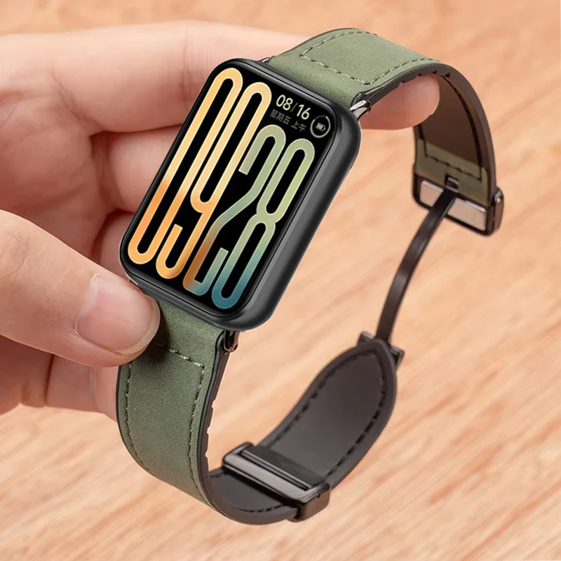 Magnetic Leather Silicone Strap - Premium Watchband Accessories