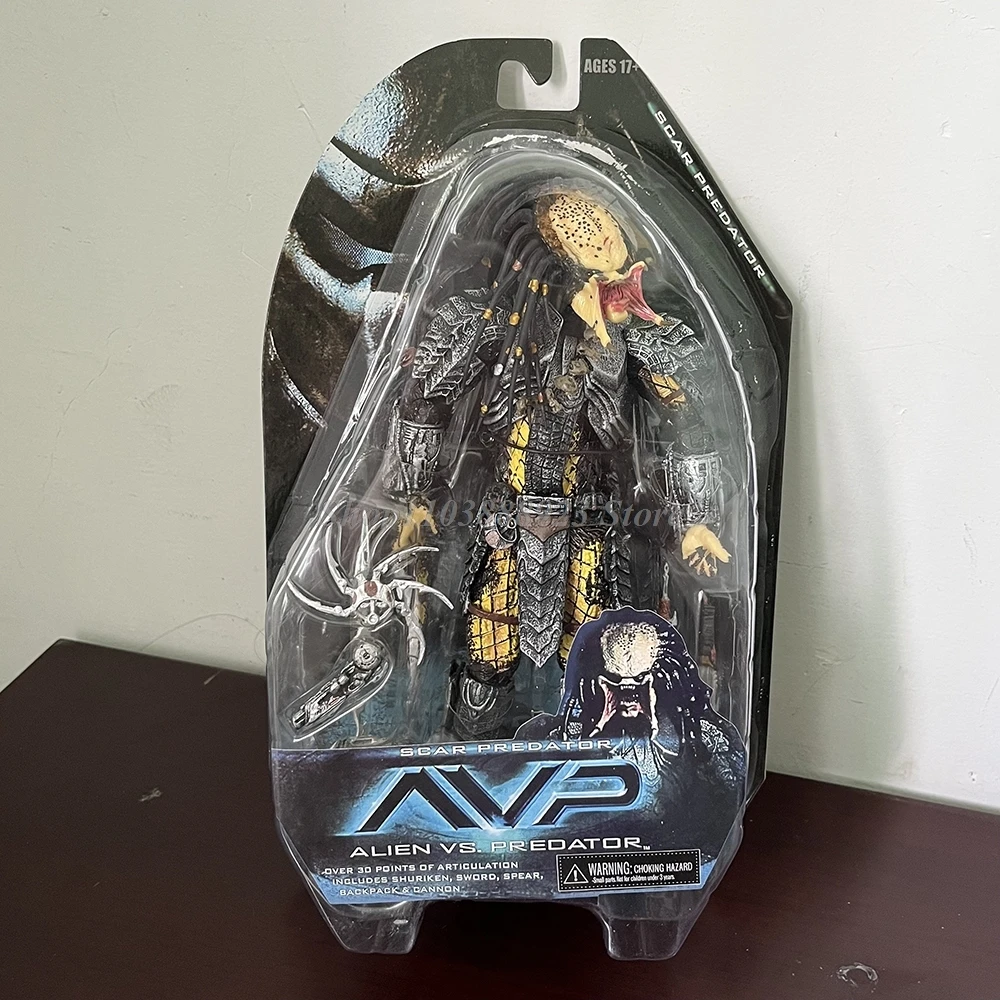 Celtic Predator Masked Scar Predator Scar Figure AVP Alien vs. Predator Chopper Model Movie Birthday Christmas Gifts Doll