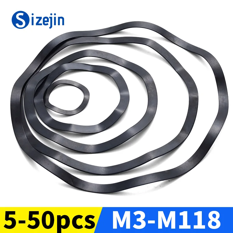 550pcsThreeWaveCrestWaveWashersWaveTypeGasketSpringWasherM3