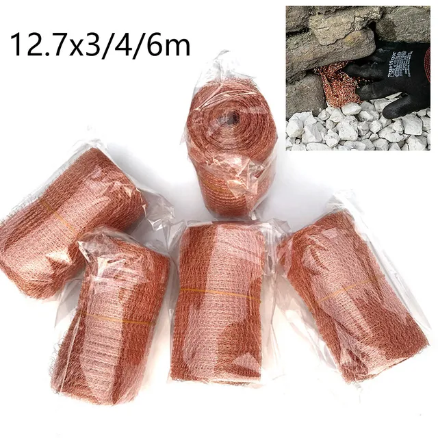 Lyuk Rézháló Tekercs Kártevőirtó Háló-Rágcsáló Rágcsáló Korrózió - Image 6