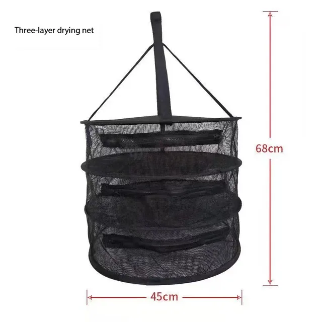 Multi-Funkcionális Összecsukható Szárító Nettó Ruházati Kosár Ketrec Száraz Termékek Légy Növényi Tea Táska - Image 3