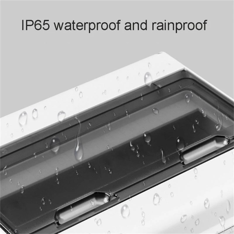 Electrical Box Electrical Distribution Box 3/5/8/12/18Ways Plastic Circuit Breaker Distribution Box Clear Lid Power Distribution Protections Box IP65 Waterproof