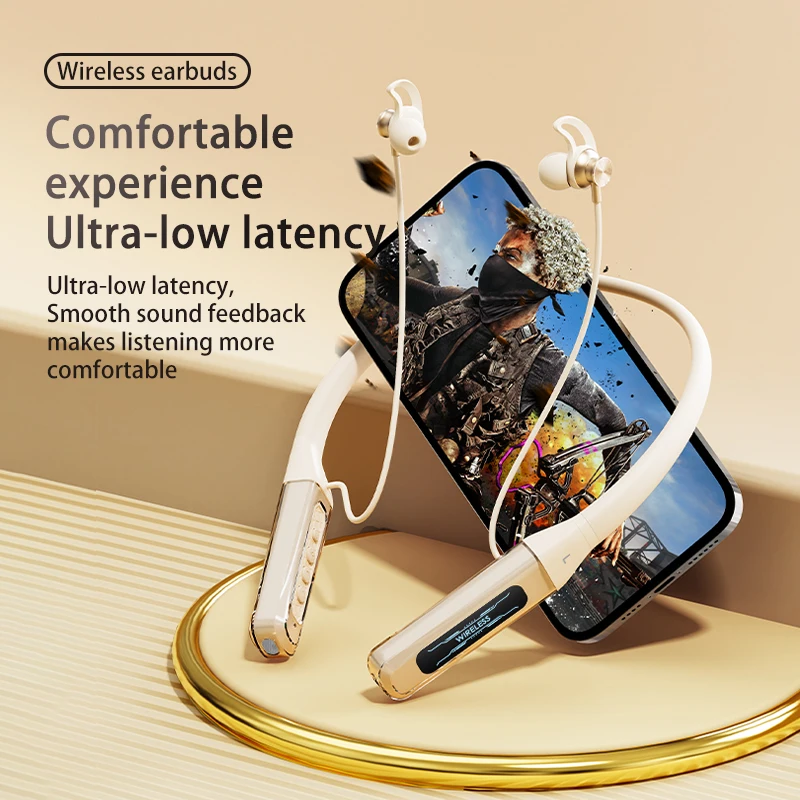 EARDECO Sport Wireless Headphones Bass Bluetooth Earphone Neckband Earphones Stereo Handsfree Headset with Mic Big Moving Coil 4