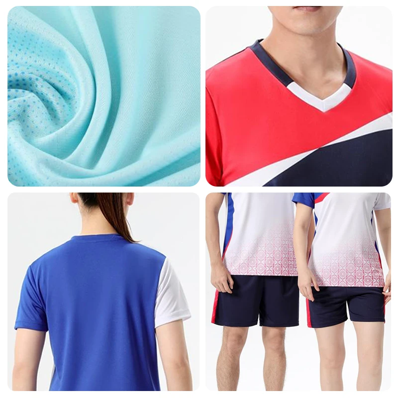 Pink Short Sleeves Volleyball Uniform Polyester Breathable Fabrics Quick Dry Volleyball Jersey For Female 860+861