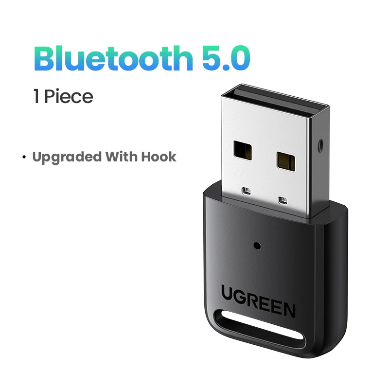  UGREEN Bluetooth Adapter for PC USB Bluetooth 5.0 Receiver Dongle Wireless Computer Adapter For Mouse Keyboard Windows 11/10/8.1 