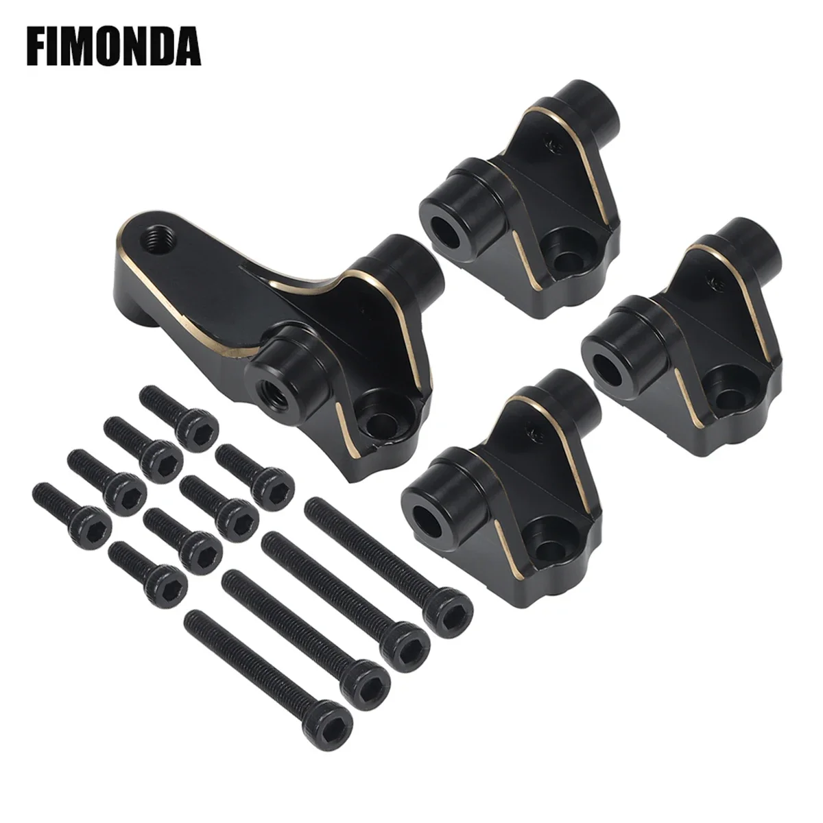 37gBlackBrassSuspensionLinkMountsPanhardAxleMountingSetfor1