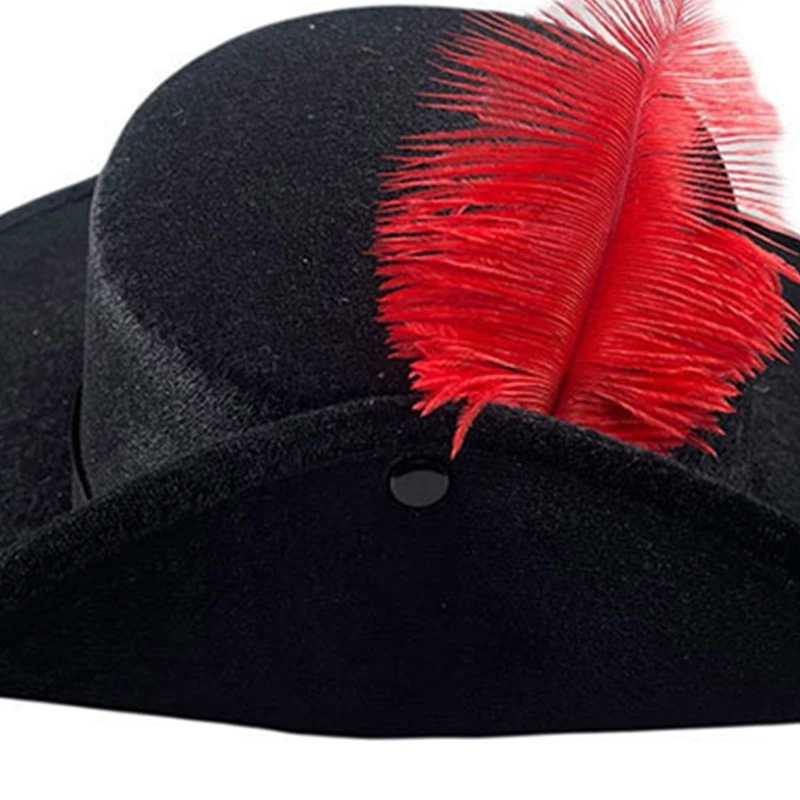 Gentleman Men Fedora Hat for Winter Autumn Elegant Adult Felt Church Jazzs Hat with Feather Decors Taking Photo