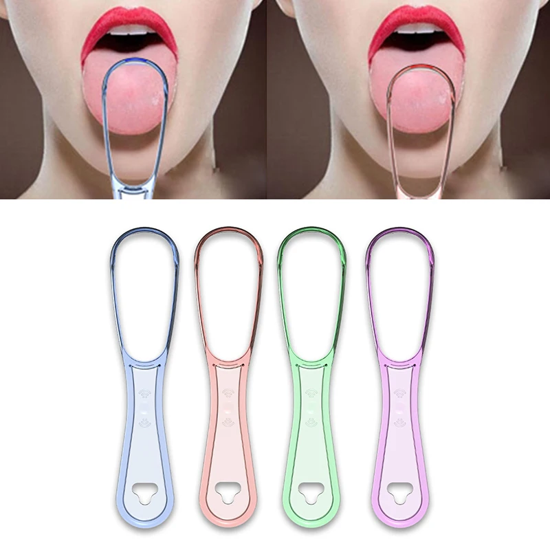 

1pcs Tongue Cleaner Tongue Cleaning Scraper Reusable Oral Cleaning Scraper Multicolor Oral Hygiene Care Tongue Brush Tool