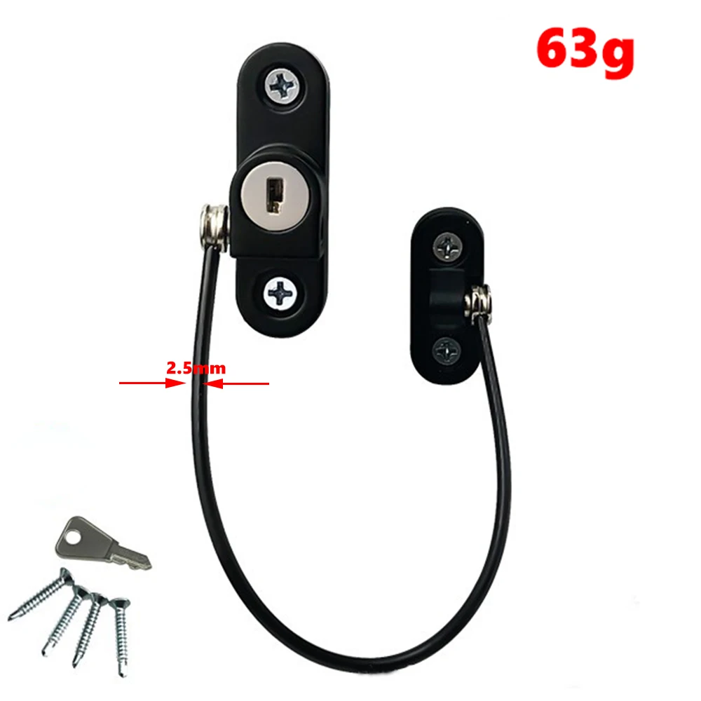 Cerradura de ventana de acero inoxidable Cerradura de seguridad para niños Protección contra caídas a gran altura Tope de empuje y tracción Cerradura de ventana antirrobo