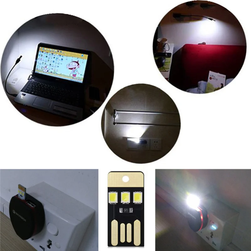 Mini USB Night Light Camping Equipment for Power Bank Computer Plug in LED Light Bulb Mini Keychain Camping Lamp 5Pcs