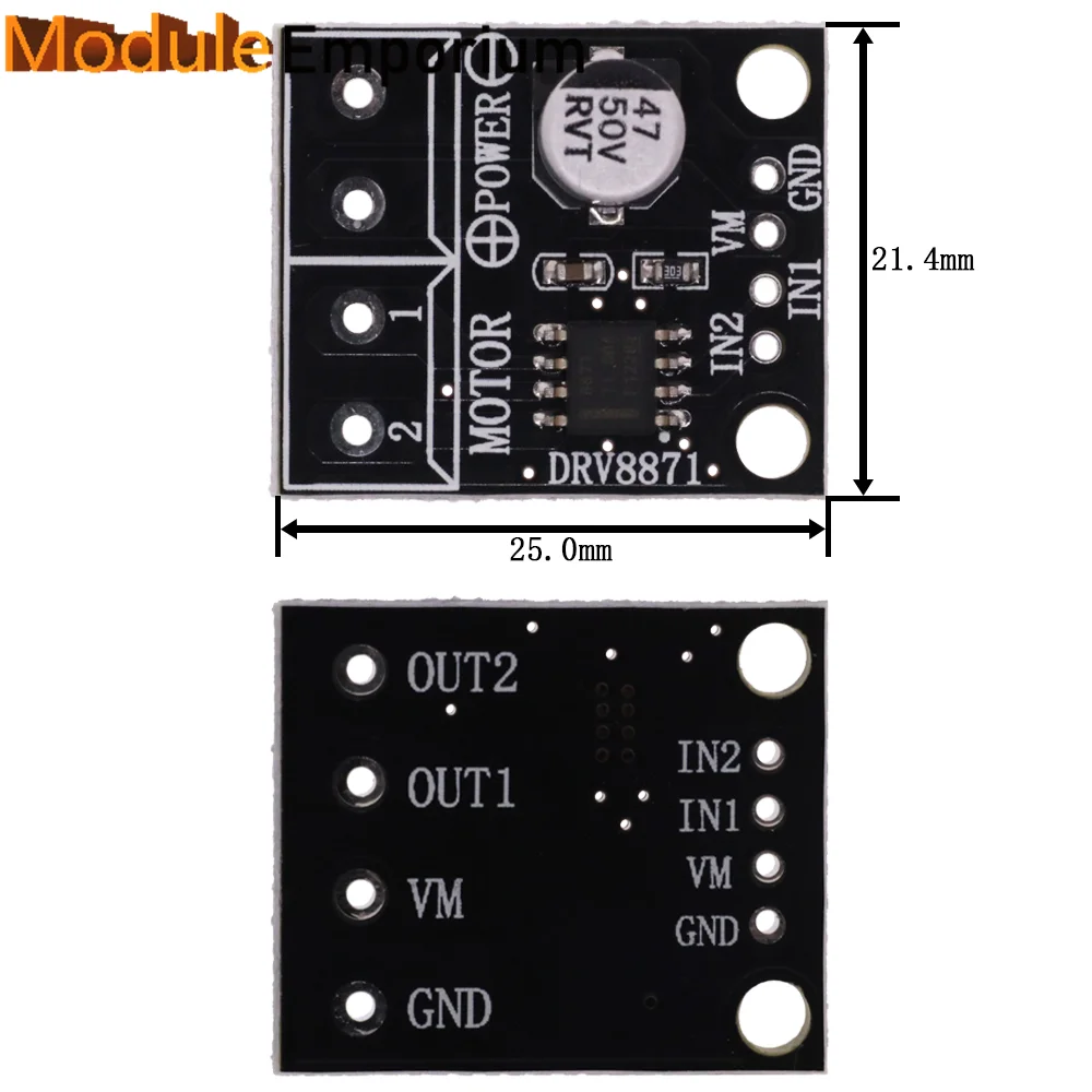 DRV8871 H Bridge Motor Driver, 3.6A PWM, Current Taiwan | Ubuy