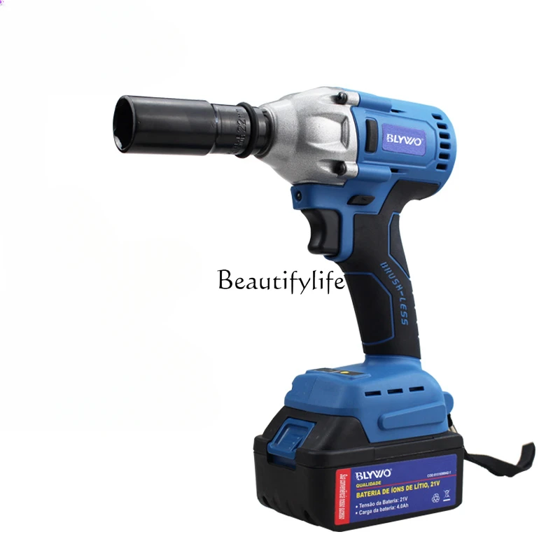 

Electric Wrench Large Torque Brushless Lithium Wrench Auto Repair Impact Construction Site Shelf