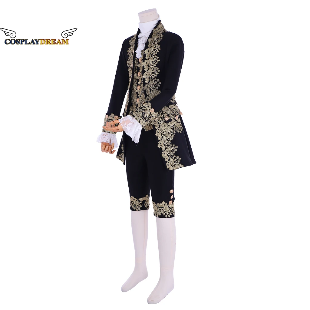 18th Century British Mens Gentleman Cosplay Suit Victorian Renaissance Tudor Outfit Marie Antoinette Rococo Costume for Winter