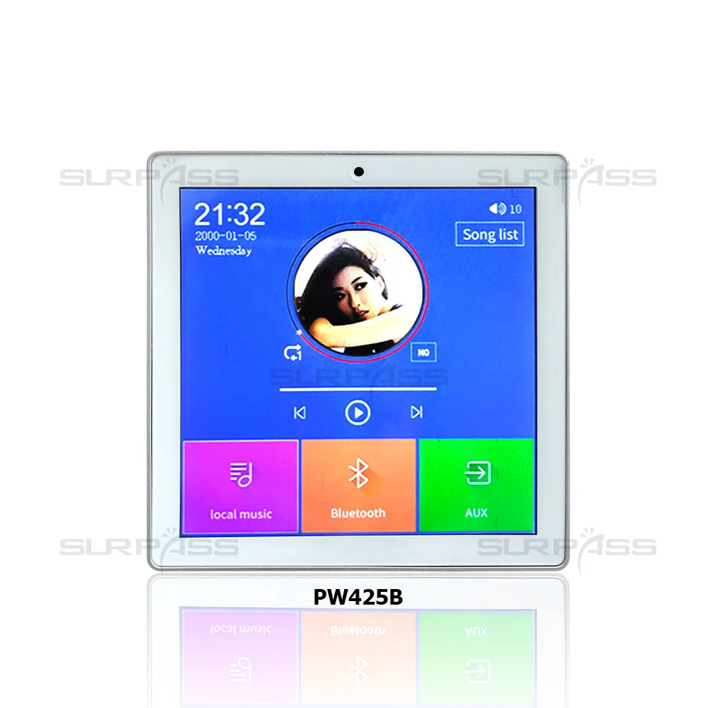 Factory Price Multi Room Audio System Wall Mount Touch Screen 4 Inch Amplifier Home Audio Smart Home Control Panel