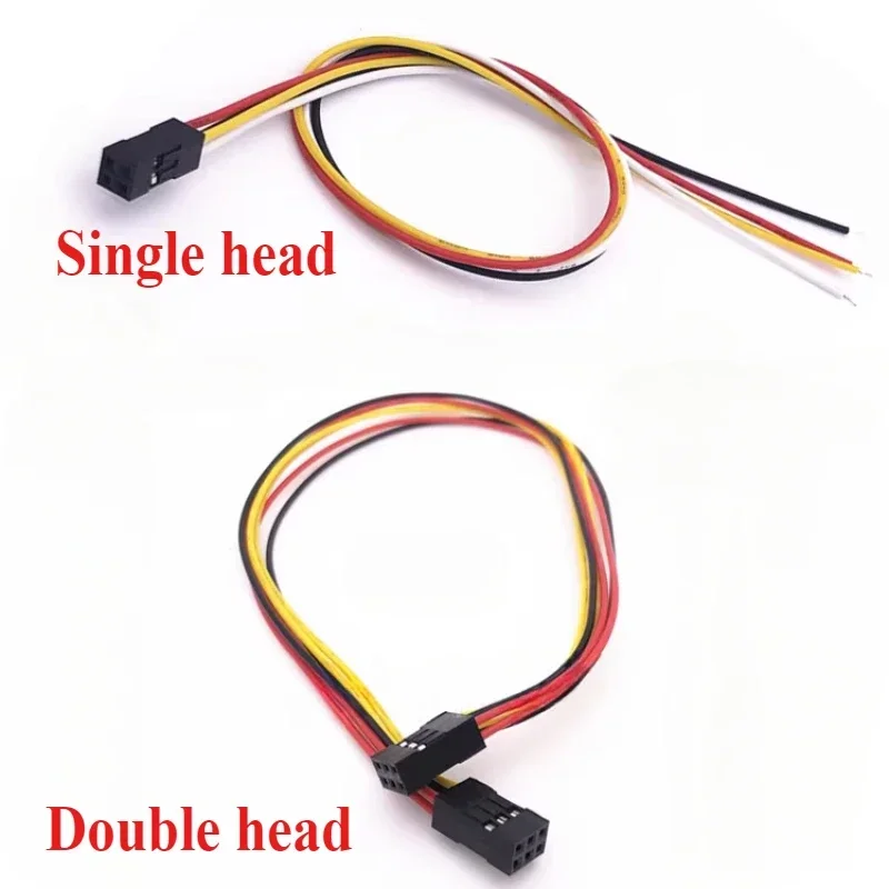2.54MM 이중 행 DUPONT LINE 커넥터 플러그 (와이어 점퍼 케이블 포함) 30cm 26AWG 2*2/3/4/5/6/7/8/10 핀 암 단일/이중 헤드