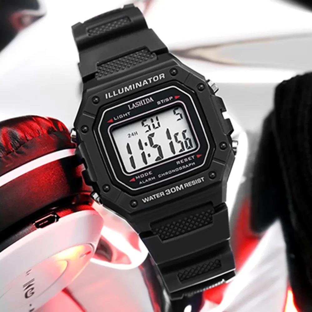 Fashion Mens Digital Watch Military Water Resistant Sport Watches Luxury Brand Army Wristwatches Stopwatches for Male Female 3