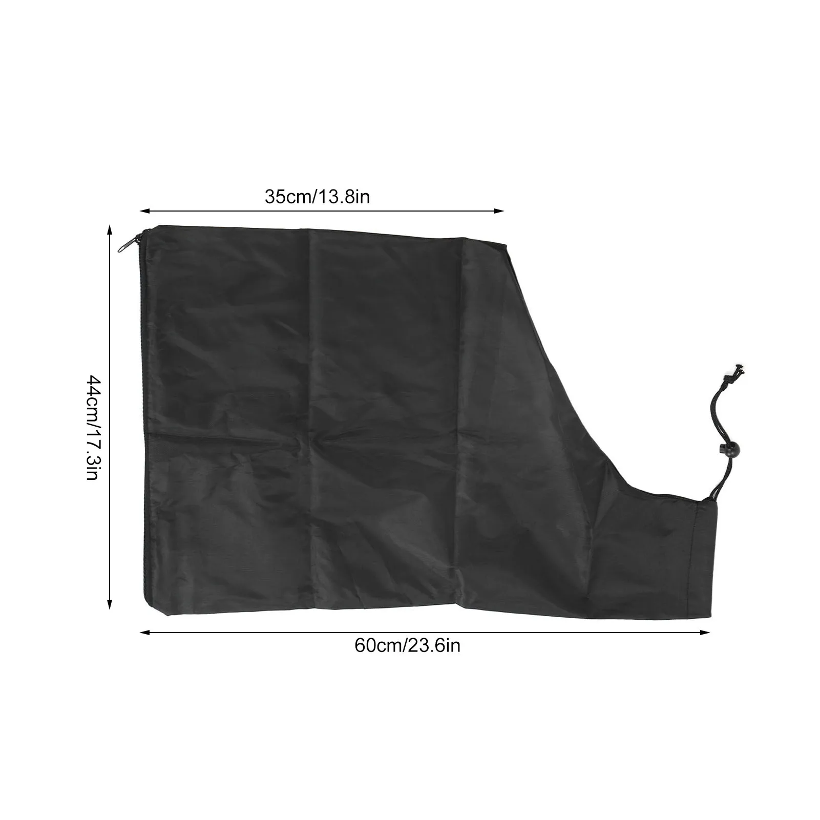 Leaf Blower Bag Drawstring Design 420D Oxford Cloth Leaf Blower Collection Bag Large Capacity Zippered for Ultra Blower Rake