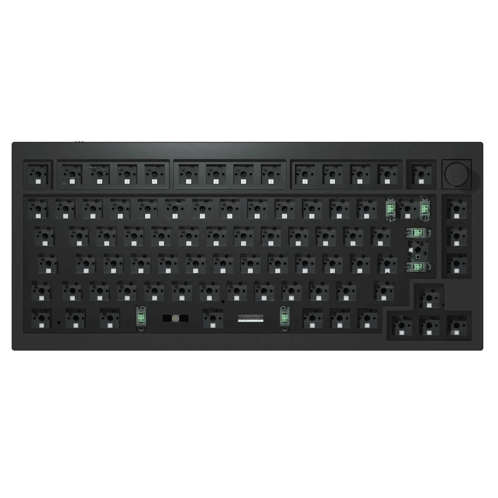 Keychron Q1 Barebone Knob Iso Qmk Custom Mechanical Keyboard 75% Layout Type-c Wired Keyboard 