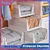 Clothes Storage Drawer Foldable High-capacity Plastic Storage Box Household Stackable Drawer Organization Household Wardrobe 1