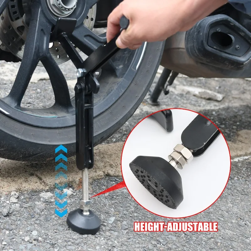 Motorcycle Labor Saving Wheel Stand Kickstand Universal Wheel Lifter Side Support Stand Swingarm Lift Frame for Most Motorcycles