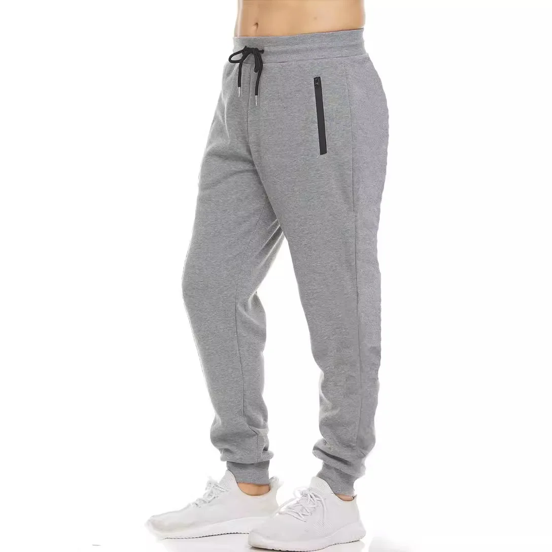 2024 new Sweatpants Streetwear Trousers Men Pants Solid color Drawstring Zipper Pockets Cargo Pants Men Overalls Running pants 3