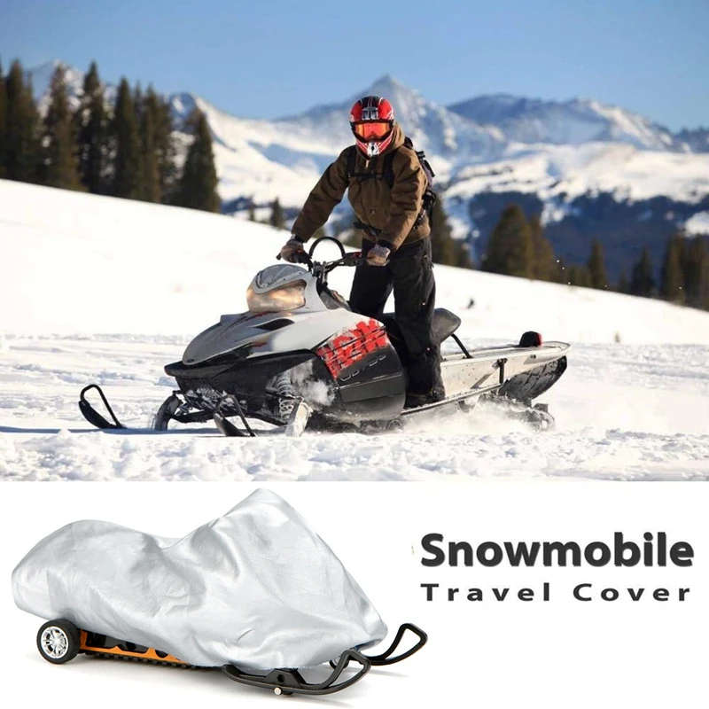 Snowmobile Cover Waterproof Dust Trailerable Anti-UV Winter