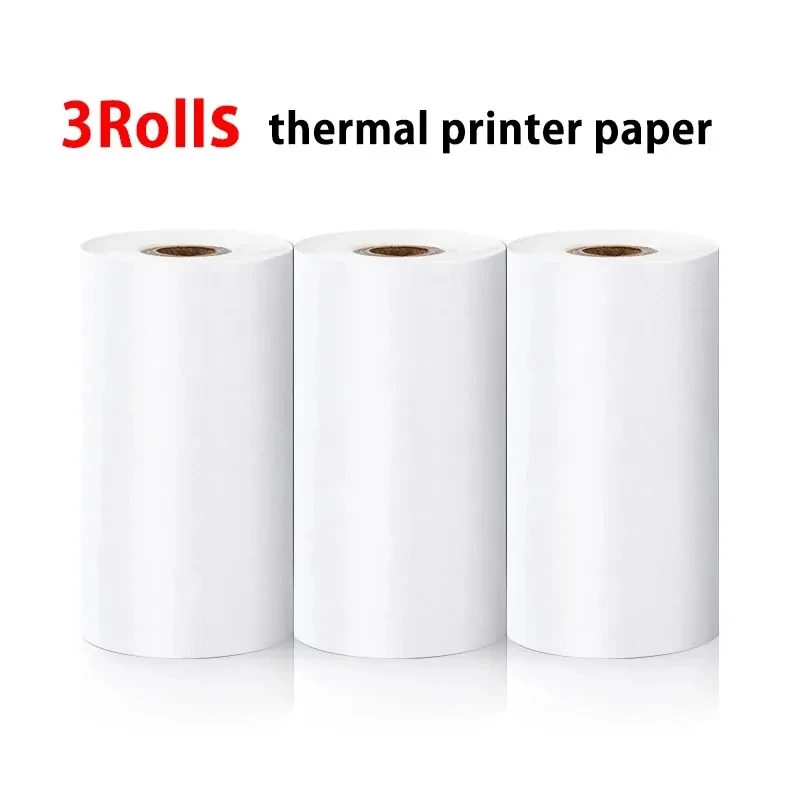 TQPXZO 24 rollos de papel térmico para cámara infantil, 16 rollos de color blanco, 8 rollos de papel térmico multicolor, mini impresora de fotos portátil para niños, cámaras instantáneas (57 x 25
