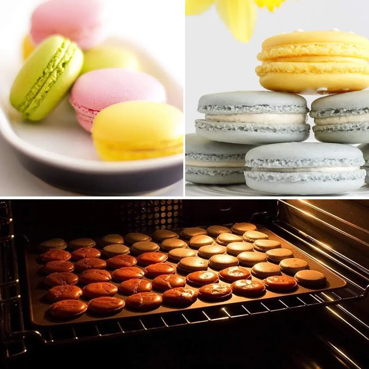 Premium Non-Stick Silicone Baking Mats - Perfect for Macarons, Cookies, Pastries, and More