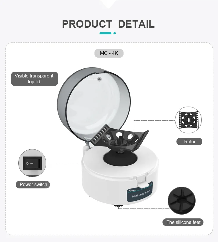 MC-4K MC-7K MC-10K MC-12K Mini Centrifuge