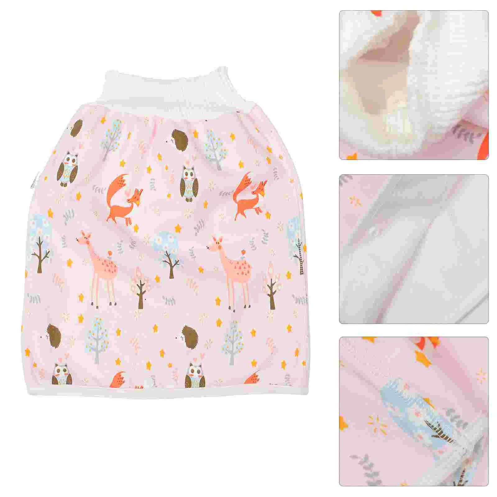 

1Pc Babies Hight-waist Nappy Skirt Cartoon Nappy Skirt Pure Cotton Nappy Skirt