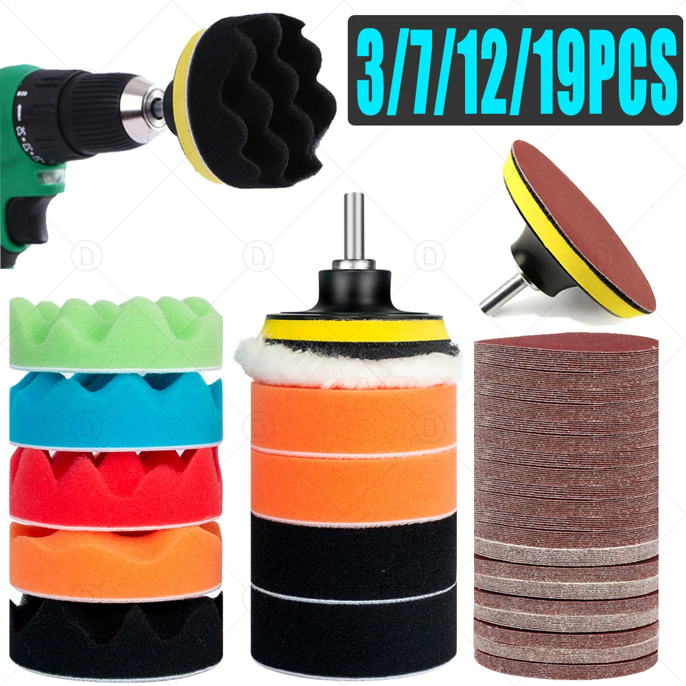 3 Inch Car Polishing Kit Polish Pad Car Polish Buffing Pad Abrasive