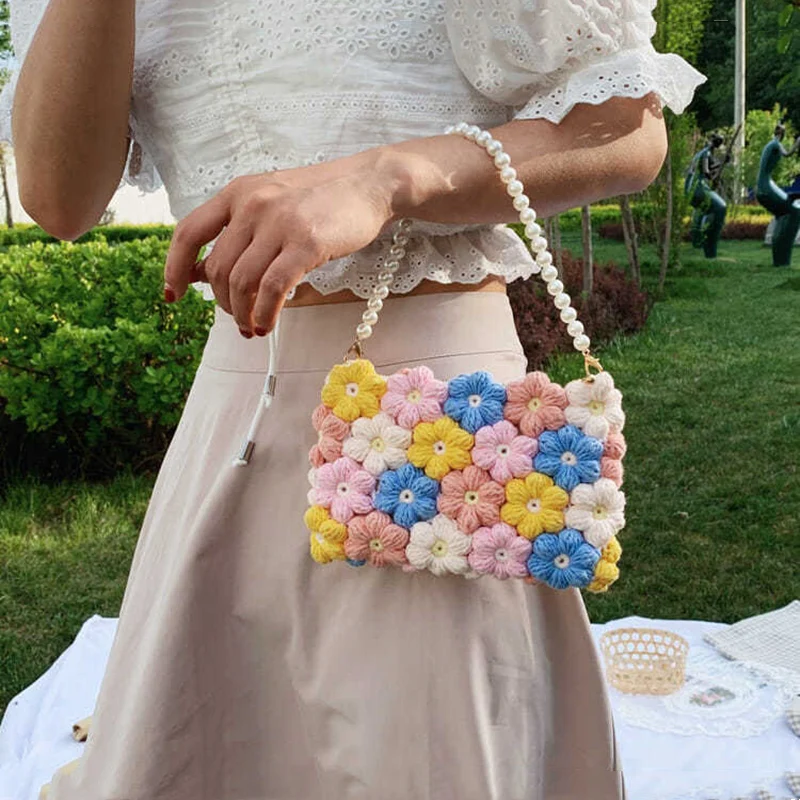 Petal Pink Crochet Tote Bag