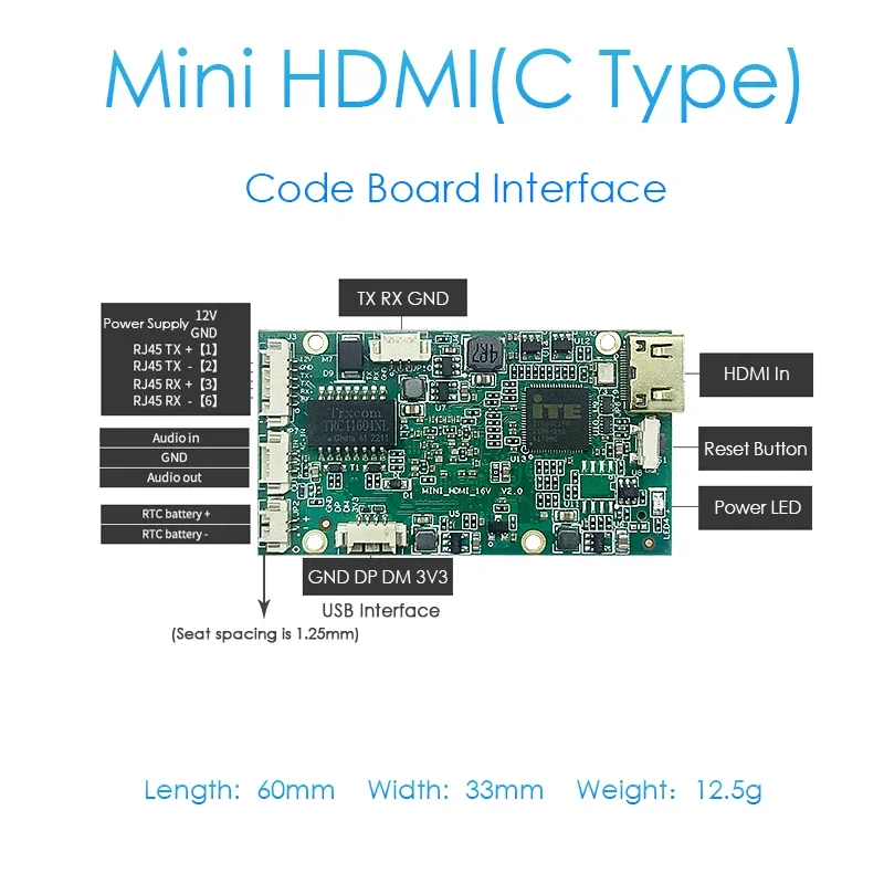 Mini HDMI Video Encoder Board Hikvision&Dahua'S NVR TF Card Slot DJI Drones/IPTV/Camera Live Low Latency1080P@60FPS RTMP ONVIF