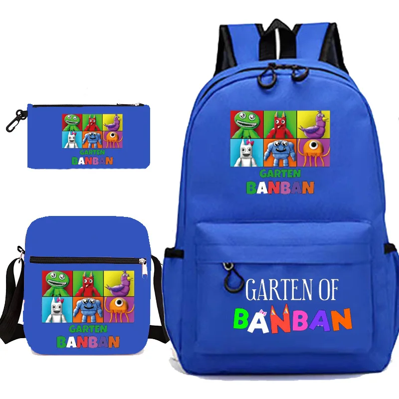 Garten of Banban Class 정원 게임 학생 책가방, 원숄더 연필 가방, 경량 어린이 배낭, 3 피스 세트