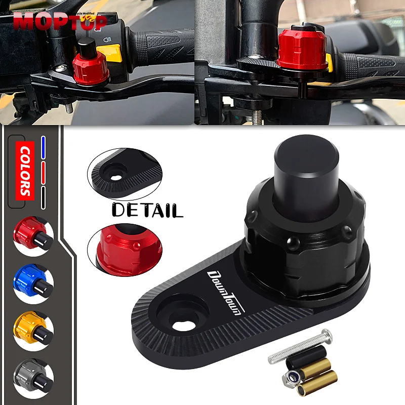 

NEW Motorcycle Parking Brake Lever Switch Button Lock For KYMCO AK550 Xciting S400 S250 500 250 300 DownTown 125i 200i 300i 350i